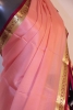 Contrast Classic Pure Mysore Crepe Silk Saree